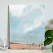 "Rocky Beach" - Original Painting in multicolor by Lindsay Megahed