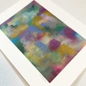 "Untitled 11" - Original Painting in purple by Amy Mullen