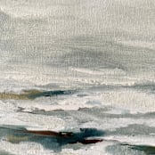 "Coastal Breeze" - Original Painting in blue by Nicoletta Savod