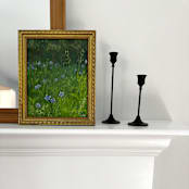 "Wildflower Field Painting" - Original Painting in green by Kat Roberts