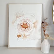 "Blooming Pink Peonies 01" - Original Painting in pink by Angele Kamp