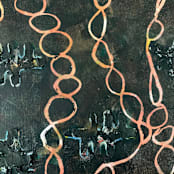 "Chained" - Original Painting in black by Nina Leth