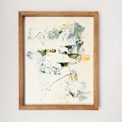 "Emerald Waltz" - Original Painting in green by Grayling