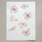 "Autumn Blooms" - Original Painting in pink by Angele Kamp
