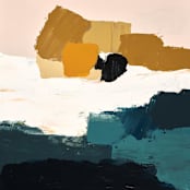 "Cliff Jump" - Original Painting in blue by Caryn Owen