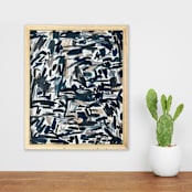 "long distance" - Original Painting in multicolorassorted-colors by Kristine Sarley