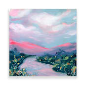 "River Run" - Original Painting in multicolor by Lindsay Megahed