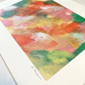 "Untitled 17" - Original Painting in red by Amy Mullen