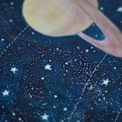 "Solar System Original Watercolor Painting" - Original Painting in multicolor by Alexandra Dzh