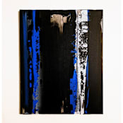 "Trust" - Original Painting in blue by Carrie Cantwell