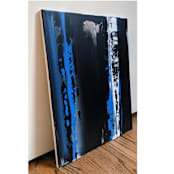 "Trust" - Original Painting in blue by Carrie Cantwell