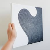 "Undulate" - Original Painting in black by Bryn Wears-Fitipaldi