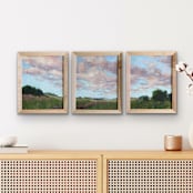 "Panorama" - Original Painting in green by Wendy Keller