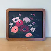 "Autumn Floral" - Original Painting in multicolor by Lindsay Megahed