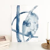 "Blue Wash" - Original Painting in blue by Mary Gaspar