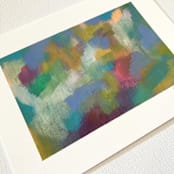 "Untitled 10" - Original Painting in green by Amy Mullen