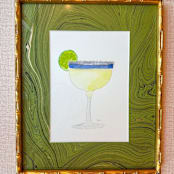 "13 x 16 Watercolor Margarita" - Original Painting in multicolorassorted-colors by Alli Stark