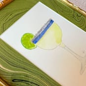 "13 x 16 Watercolor Margarita" - Original Painting in multicolorassorted-colors by Alli Stark