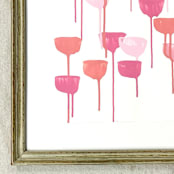 "bailarina" - Original Painting in pink by bari wieselman schulman