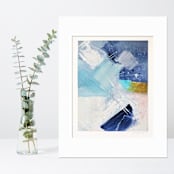 "Turbulence" - Original Painting in blue by AlisonJerry