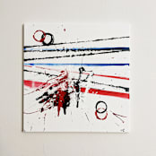 "Today" - Original Painting in white by Carrie Cantwell