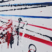 "Today" - Original Painting in white by Carrie Cantwell