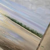 "drift" - Original Painting in blue by Nicole Walsh