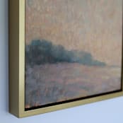 "Winter Morning" - Original Painting in purple by Wendy Keller