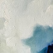 "Woven Thoughts" - Original Painting in blue by Nicoletta Savod