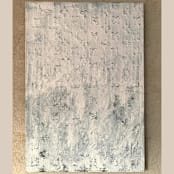"Flower abstraction" - Original Painting in white by Nina Leth