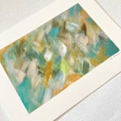 "Untitled 21" - Original Painting in blue by Amy Mullen
