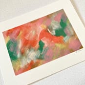 "Untitled 19" - Original Painting in red by Amy Mullen