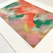 "Untitled 19" - Original Painting in red by Amy Mullen