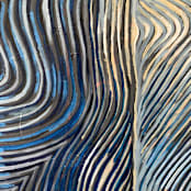 "River deep" - Original Painting in blue by Nina Leth