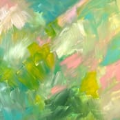 "Adorn #4" - Original Painting in pink by Amy Mullen