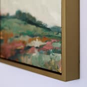 "Flower Meadow" - Original Painting in green by Wendy Keller