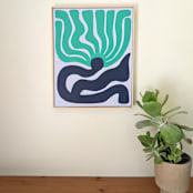 "Sea Bloom - Original Acrylic Painting" - Original Painting in multicolor by Kate Sowinski