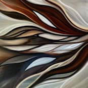 "Amber" - Original Painting in brown by Laura Blue Palmer