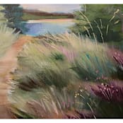 "Lands End Hike" - Original Painting in multicolorassorted-colors by AlisonJerry