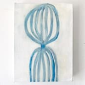 "any way, (anyway)" - Original Painting in blue by tina johnson