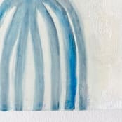 "any way, (anyway)" - Original Painting in blue by tina johnson