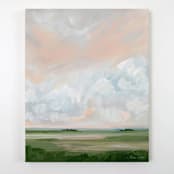 "Rose Quartz Sky" - Original Painting in pink by Nicole Walsh