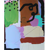 "Pickle Flavor Jelly Beans II" - Original Painting in multicolor by Nicole Simms