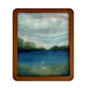 "Summer Lake" - Original Painting in multicolor by Lindsay Megahed