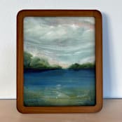 "Summer Lake" - Original Painting in multicolor by Lindsay Megahed