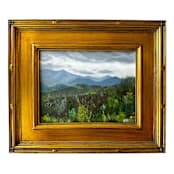 "The Smokies" - Original Painting in blue by Kat Roberts