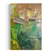 "Unraveling My Mind" - Original Painting in multicolor by Stacy Kron