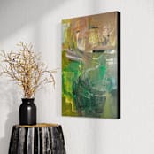 "Unraveling My Mind" - Original Painting in multicolor by Stacy Kron