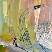 "Unraveling My Mind" - Original Painting in multicolor by Stacy Kron