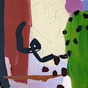 "Pickle Flavor Jelly Beans I" - Original Painting in multicolor by Nicole Simms